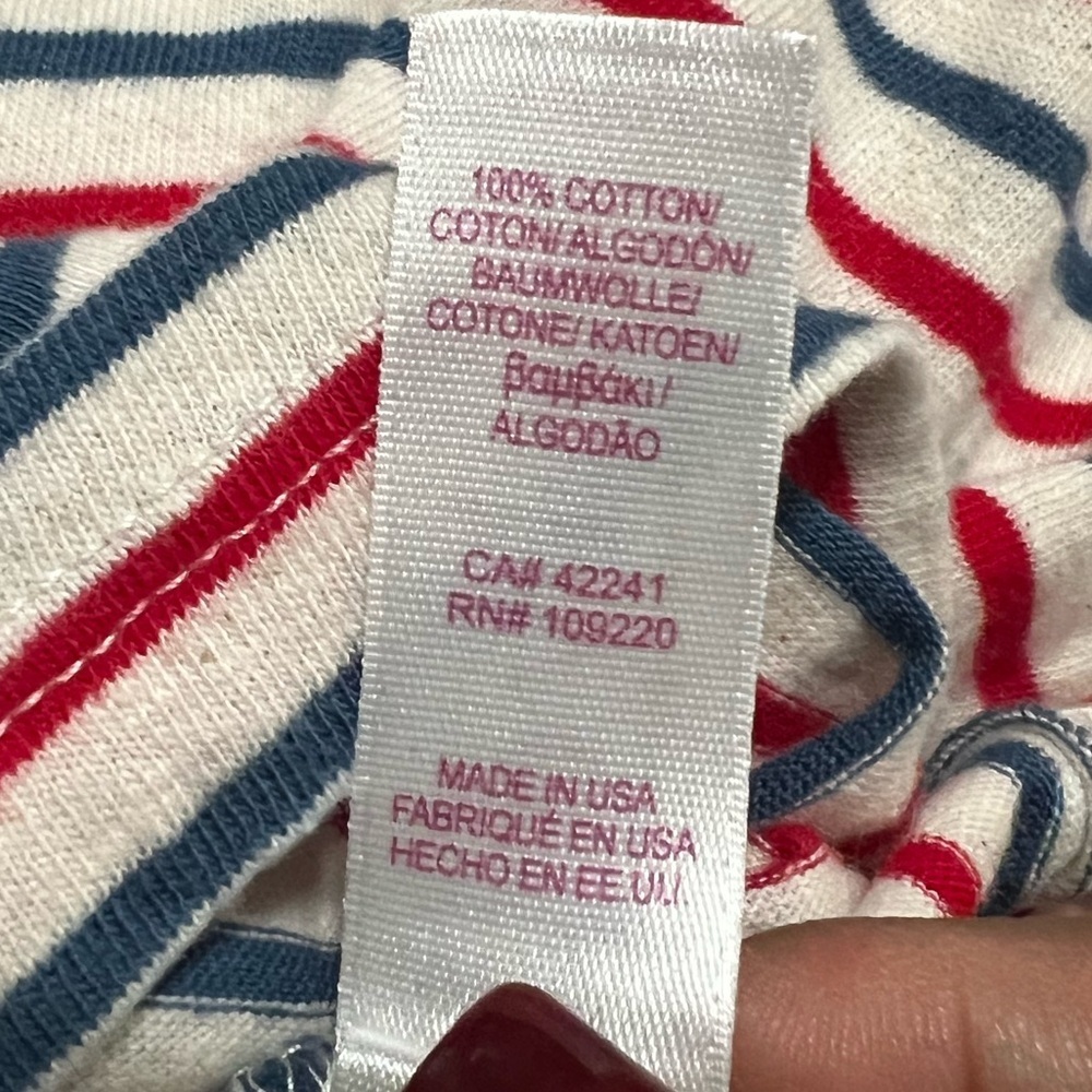 Velvet Multicolor Striped Tee - Picture 5 of 5